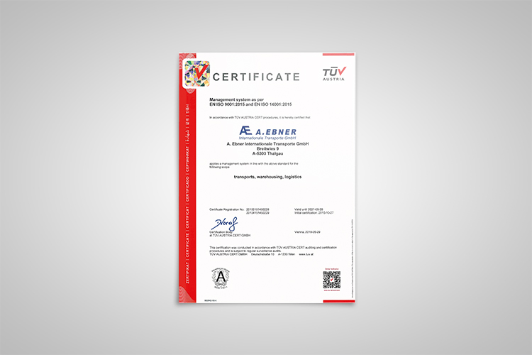 ISO Certificate English